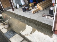 コンクリート打設
コスト削減の為に工数を減らした。
